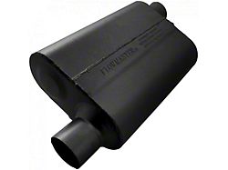 Flowmaster 40 Series Delta Flow Offset/Offset Oval Muffler; 2.50-Inch Inlet/2.50-Inch Outlet (Universal; Some Adaptation May Be Required)