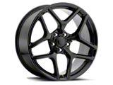 Z/28 Flow Form Style Gloss Black Wheel; Rear Only; 20x11; 43mm Offset (16-24 Camaro, Excluding ZL1)
