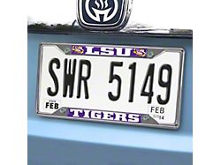 License Plate Frame with LSU Logo (Universal; Some Adaptation May Be Required)