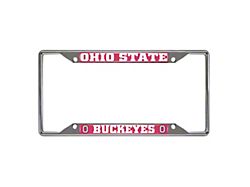 License Plate Frame with Ohio State Logo (Universal; Some Adaptation May Be Required)