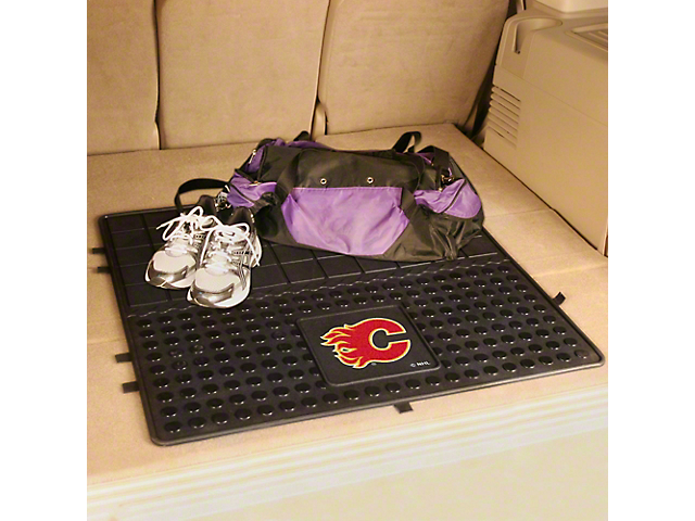 Molded Trunk Mat with Calgary Flames Logo (Universal; Some Adaptation May Be Required)