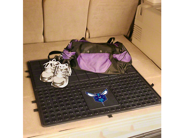 Molded Trunk Mat with Charlotte Hornets Logo (Universal; Some Adaptation May Be Required)