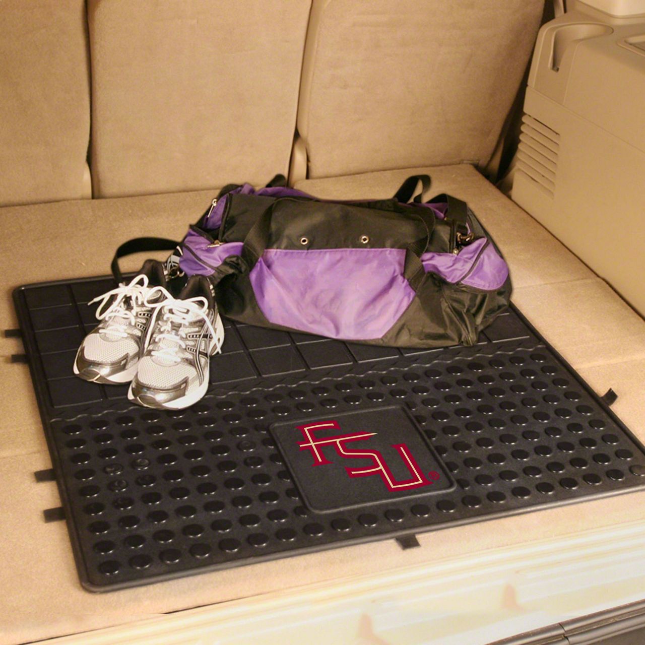 Molded Trunk Mat with Florida State University Logo (Universal; Some Adaptation May Be Required)