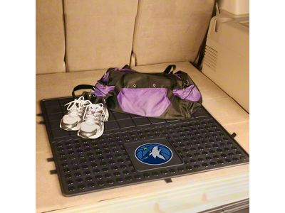 Molded Trunk Mat with Minnesota Timberwolves Logo (Universal; Some Adaptation May Be Required)