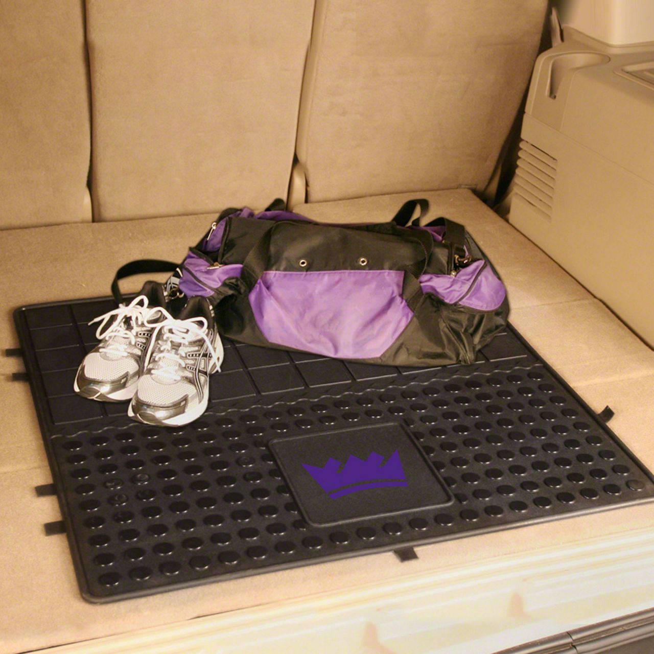 Molded Trunk Mat with Sacramento Kings Logo (Universal; Some Adaptation May Be Required)