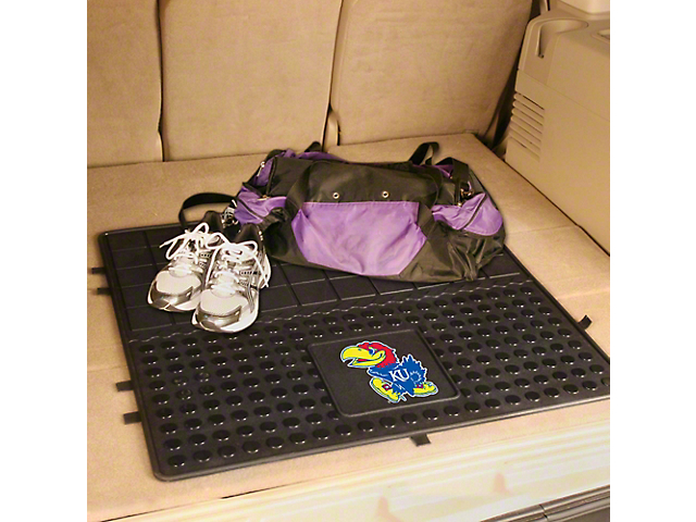 Molded Trunk Mat with University of Kansas Logo (Universal; Some Adaptation May Be Required)