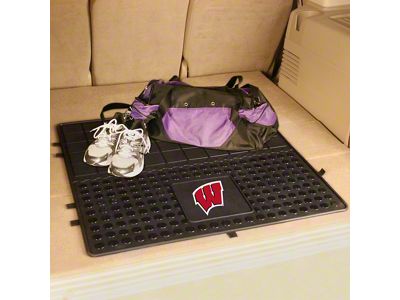 Molded Trunk Mat with University of Wisconsin Logo (Universal; Some Adaptation May Be Required)
