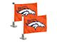 Ambassador Flags with Denver Broncos Logo; Gray (Universal; Some Adaptation May Be Required)