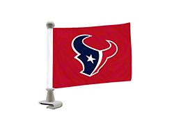 Ambassador Flags with Houston Texans Logo; Red (Universal; Some Adaptation May Be Required)