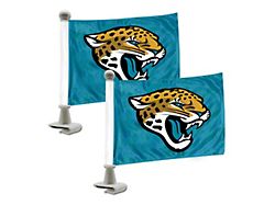 Ambassador Flags with Jacksonville Jaguars Logo; Blue (Universal; Some Adaptation May Be Required)