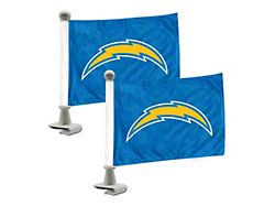 Ambassador Flags with Los Angeles Chargers Logo; Blue (Universal; Some Adaptation May Be Required)