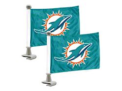 Ambassador Flags with Miami Dolphins Logo; Aqua (Universal; Some Adaptation May Be Required)
