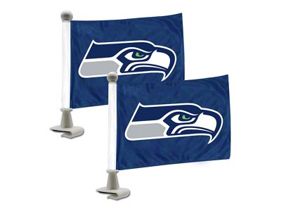Ambassador Flags with Seattle Seahawks Logo; Blue (Universal; Some Adaptation May Be Required)