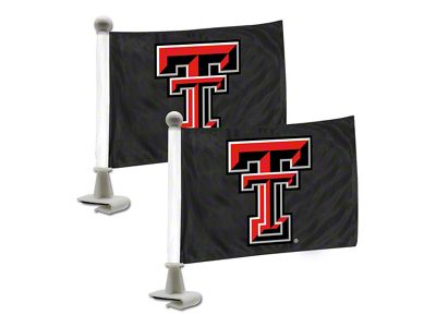 Ambassador Flags with Texas Tech University Logo; Black (Universal; Some Adaptation May Be Required)