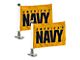 Ambassador Flags with U.S. Navy Logo; Yellow (Universal; Some Adaptation May Be Required)