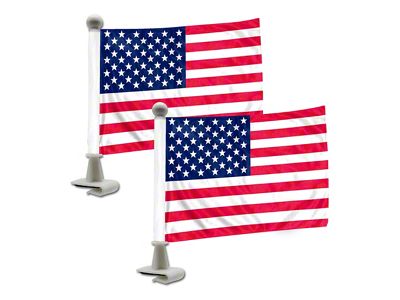 Ambassador Flags with United States, USA Logo; Red, White and Blue (Universal; Some Adaptation May Be Required)