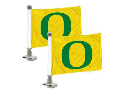 Ambassador Flags with University of Oregon Logo; Yellow (Universal; Some Adaptation May Be Required)