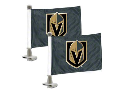 Ambassador Flags with Vegas Golden Knights Logo; Dark Gray (Universal; Some Adaptation May Be Required)