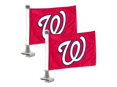 Ambassador Flags with Washington Nationals Logo; Red (Universal; Some Adaptation May Be Required)