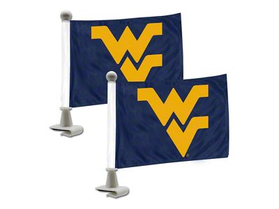 Ambassador Flags with West Virginia University Logo; Blue (Universal; Some Adaptation May Be Required)