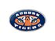Auburn University Embossed Emblem; Blue and Orange (Universal; Some Adaptation May Be Required)