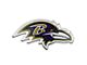 Baltimore Ravens Embossed Emblem; Purple (Universal; Some Adaptation May Be Required)