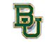 Baylor University Embossed Emblem; Green and Yellow (Universal; Some Adaptation May Be Required)