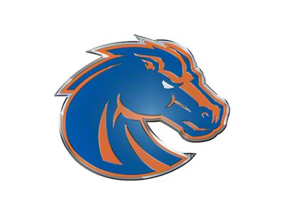 Boise State University Embossed Emblem; Blue and Orange (Universal; Some Adaptation May Be Required)