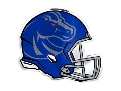 Boise State University Embossed Helmet Emblem; Blue (Universal; Some Adaptation May Be Required)