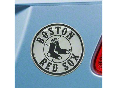 Boston Red Sox Emblem; Chrome (Universal; Some Adaptation May Be Required)