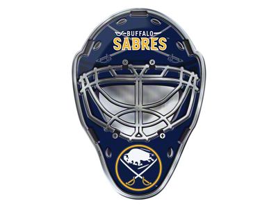 Buffalo Sabres Embossed Helmet Emblem; Blue and Yellow (Universal; Some Adaptation May Be Required)