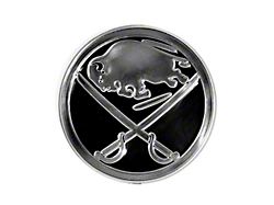 Buffalo Sabres Molded Emblem; Chrome (Universal; Some Adaptation May Be Required)