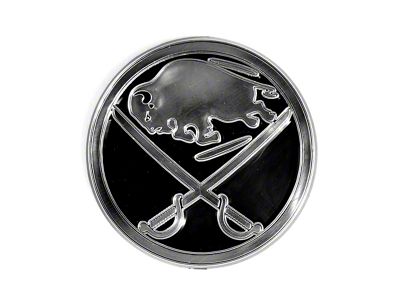 Buffalo Sabres Molded Emblem; Chrome (Universal; Some Adaptation May Be Required)