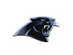 Carolina Panthers Embossed Emblem; Black (Universal; Some Adaptation May Be Required)