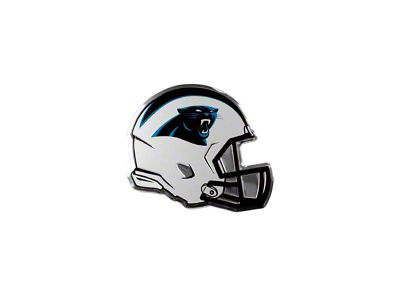 Carolina Panthers Embossed Helmet Emblem; Black (Universal; Some Adaptation May Be Required)