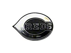 Cincinnati Reds Molded Emblem; Chrome (Universal; Some Adaptation May Be Required)