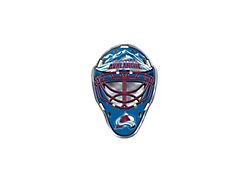 Colorado Avalanche Embossed Helmet Emblem; Burgandy (Universal; Some Adaptation May Be Required)