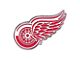 Detroit Red Wings Embossed Emblem; Red (Universal; Some Adaptation May Be Required)