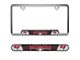 Embossed License Plate Frame with Tampa Bay Buccaneers Logo; Gray (Universal; Some Adaptation May Be Required)