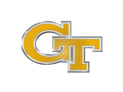 Georgia Tech Embossed Emblem; Gold (Universal; Some Adaptation May Be Required)