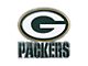 Green Bay Packers Embossed Emblem; White and Green (Universal; Some Adaptation May Be Required)