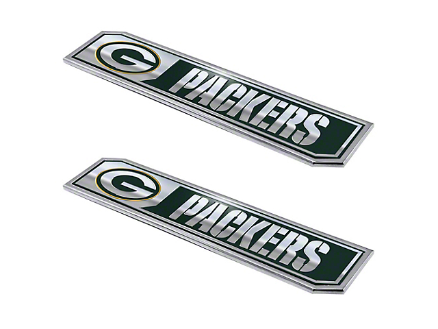 Green Bay Packers Embossed Emblems; Green (Universal; Some Adaptation May Be Required)