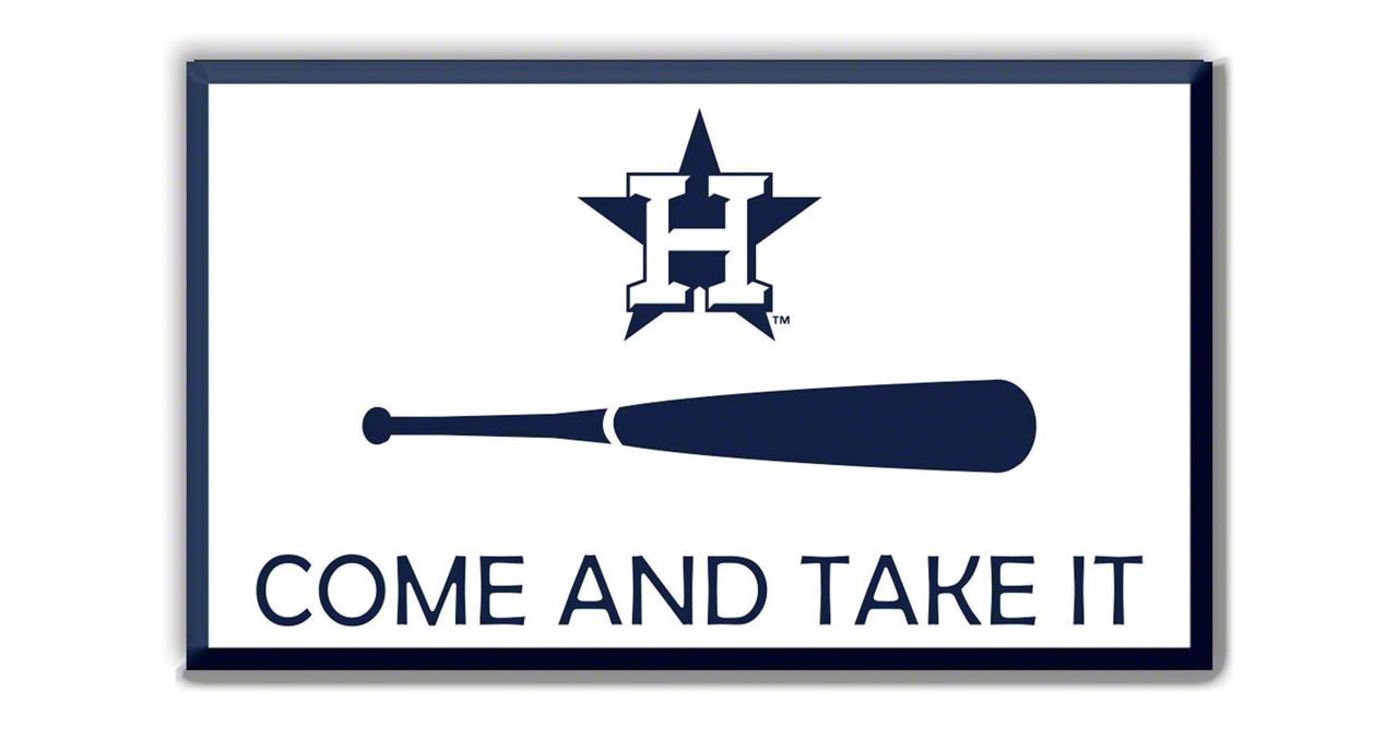 Houston Astros Embossed Emblem; Blue (Universal; Some Adaptation May Be Required)