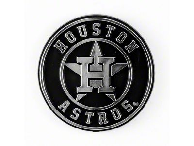 Houston Astros Molded Emblem; Chrome (Universal; Some Adaptation May Be Required)