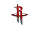 Houston Rockets Emblem; Red (Universal; Some Adaptation May Be Required)