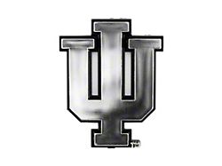 Indiana University Molded Emblem; Chrome (Universal; Some Adaptation May Be Required)
