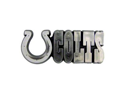 Indianapolis Colts Molded Emblem; Chrome (Universal; Some Adaptation May Be Required)