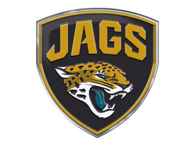 Jacksonville Jaguars Embossed Emblem; Teal (Universal; Some Adaptation May Be Required)