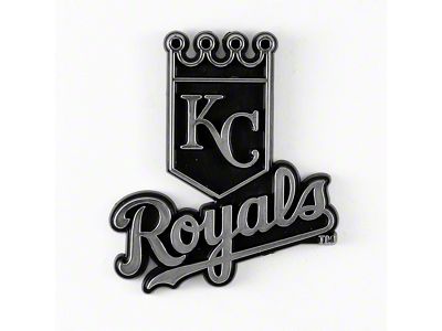 Kansas City Royals Molded Emblem; Chrome (Universal; Some Adaptation May Be Required)
