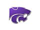 Kansas State University Embossed Emblem; Purple (Universal; Some Adaptation May Be Required)